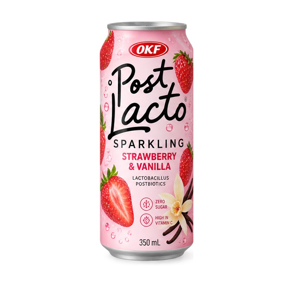 OKF PostLacto Sparkling Zero Sugar Strawberry Vanilla 350ml – Martigane