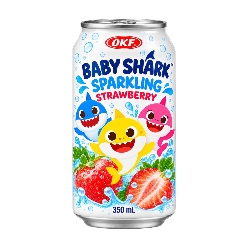 OKF Sparkling Drinks Baby Shark Strawberry 350ml – Martigane