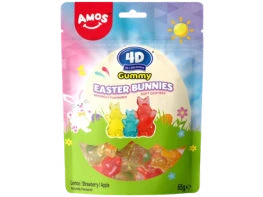 AM Assorted Fruit Easter Bunnies 4D Fruit Gummy 65g CHN – Martigane