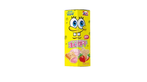 Junyi SpongeBob Strawberry Filled Cookies 42g CHN – Martigane