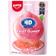 NEW AM Peach 4D Fruit Gummy 65g CHN – Martigane