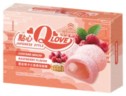 QLove Raspberry Custard Mochi 168g TWN – Martigane