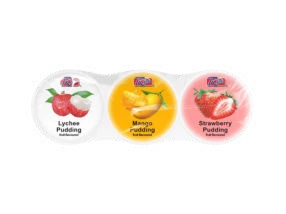 Rico Lychee & Assorted Fruit Pudding With Nata De Coco (3x65g) 195g MYS – Martigane