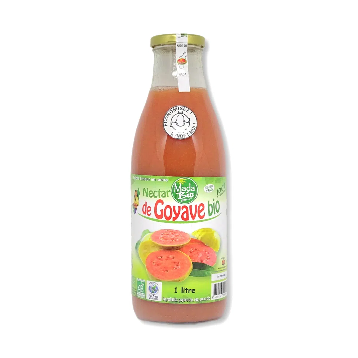 BEST Nectar Goyave 1L – Bouteille verre – Juices & fruit drinks – Martigane