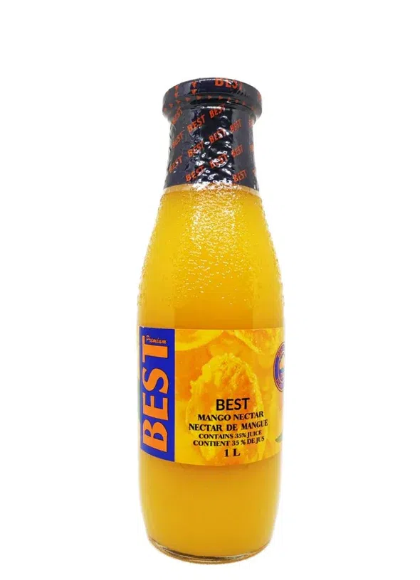 BEST Nectar Mangue 1L – Bouteille verre – Juices & fruit drinks – Martigane