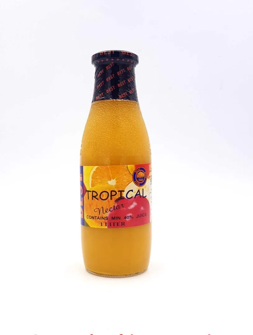 BEST Nectar Tropical 1L – Bouteille verre – Juices & fruit drinks – Martigane
