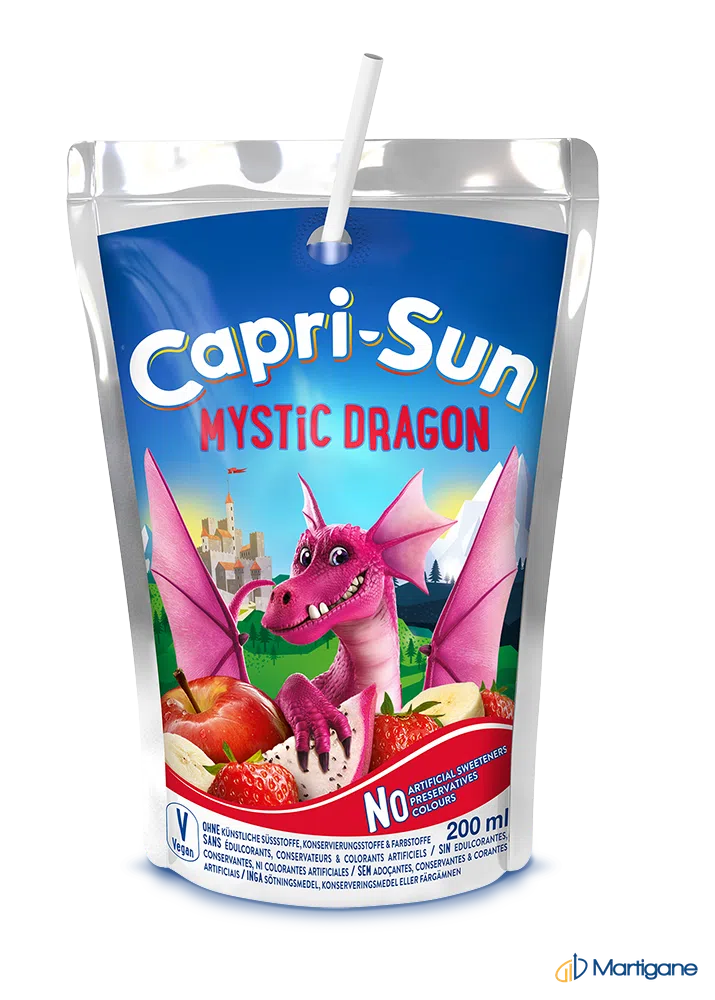 CAPRI SUN - Mystic Dragon 20cl x40 (10px4) – Jus & boissons aux fruits – Martigane