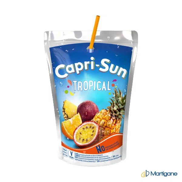 CAPRI SUN Tropical poche 20cL – Jus & boissons aux fruits – Martigane