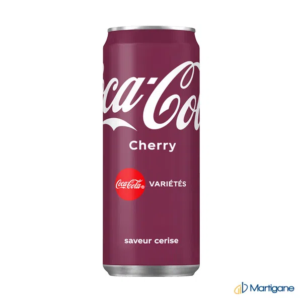 COCA-COLA cherry canette 33cL – Soft drinks & refreshment beverages – Martigane