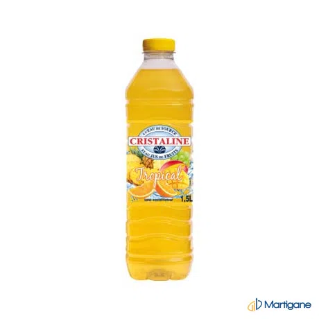 CRISTALINE Eau aromatisée tropical 1,5L – Eaux – Martigane
