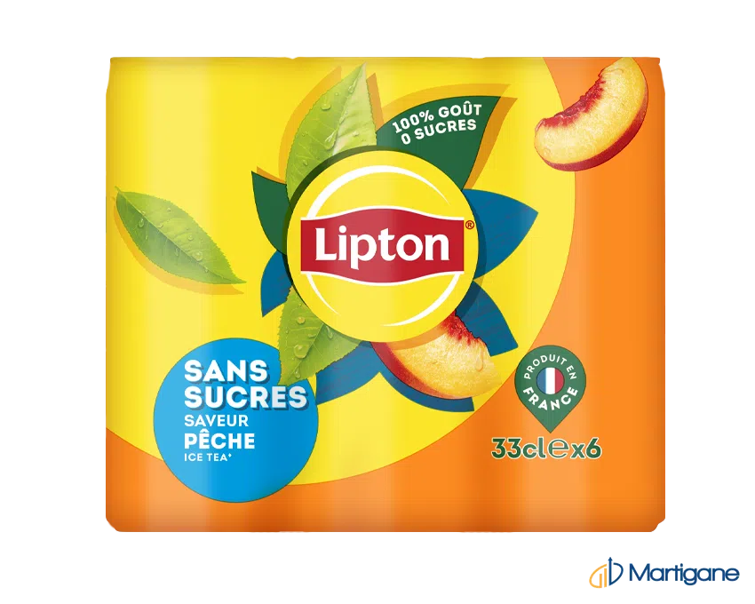 LIPTON - Ice tea pêche zéro 33cl (6p x4) – Erfrischungsgetränke B2B