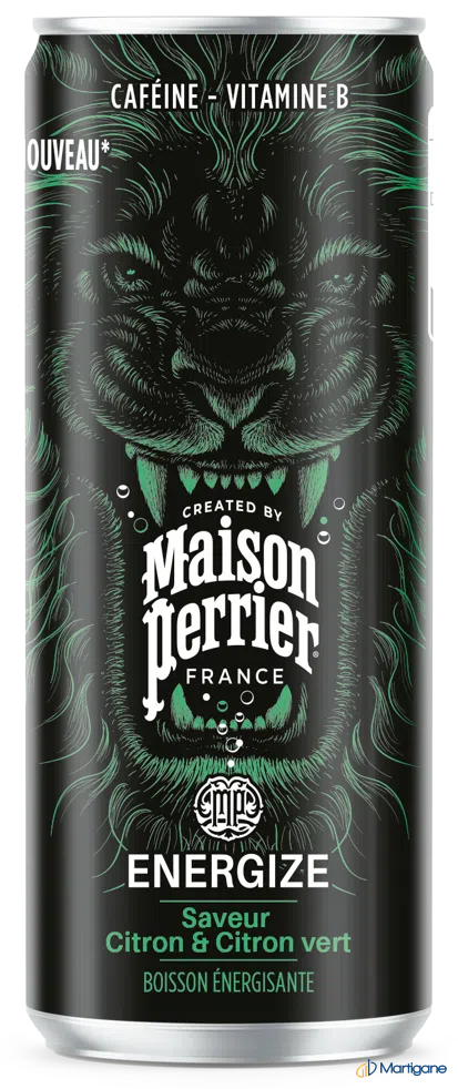 MAISON PERRIER - Energize citron citron vert 25cl x24 – Boissons énergétiques – Martigane