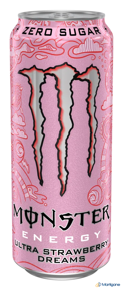 MONSTER - Ultra strawberry dreams can 50cl x12 – Energy drinks – Martigane