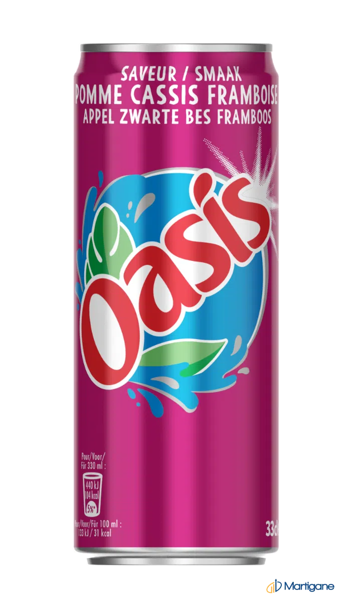OASIS Pomme, cassis et framboise 33cL – Erfrischungsgetränke B2B