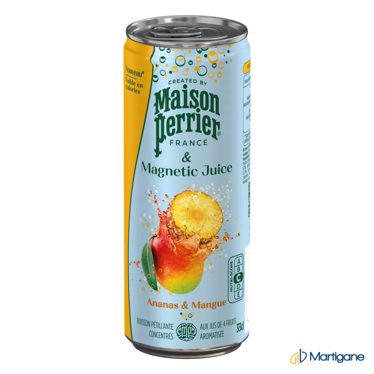 PERRIER Ananas et mangue 33cL – Water – Martigane