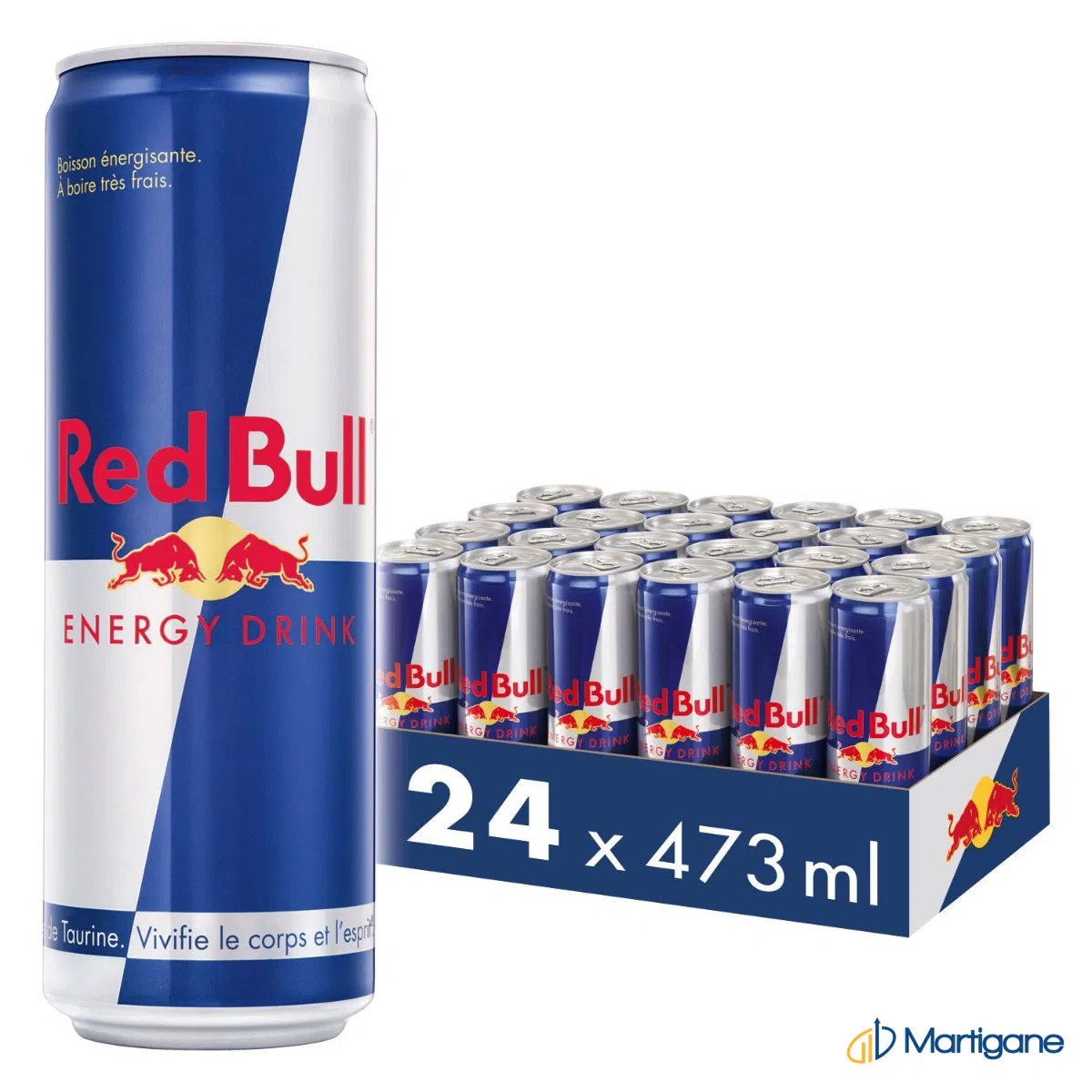 RED BULL 473ml x 24 – Boissons énergétiques – Martigane