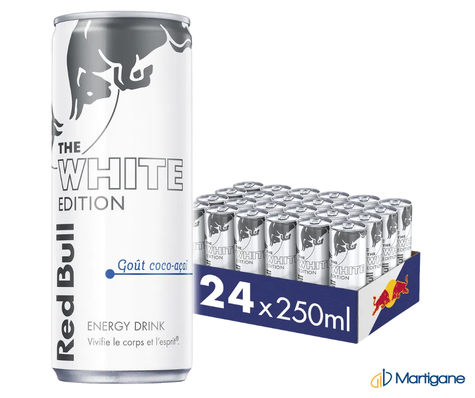 RED BULL Coco White edition 25cLx 24 – Boissons énergétiques – Martigane