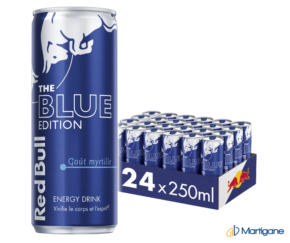 RED BULL Myrtille Blue edition 25cLx24 – Boissons énergétiques – Martigane