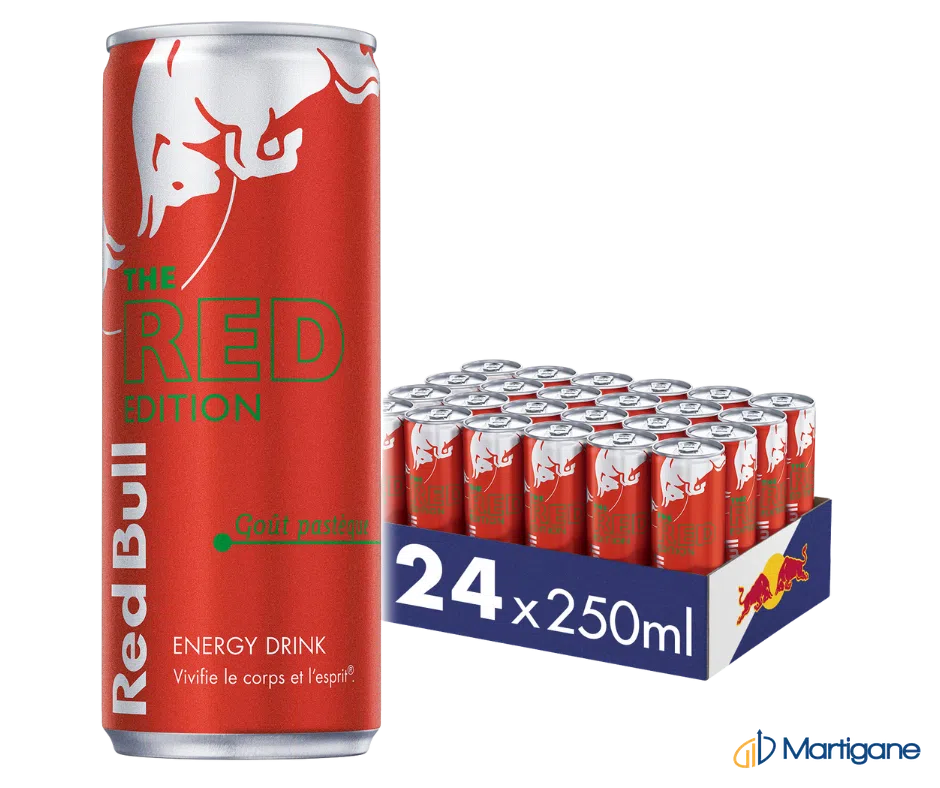 RED BULL Pastèque red edition 25cL x 24 – Boissons énergétiques – Martigane