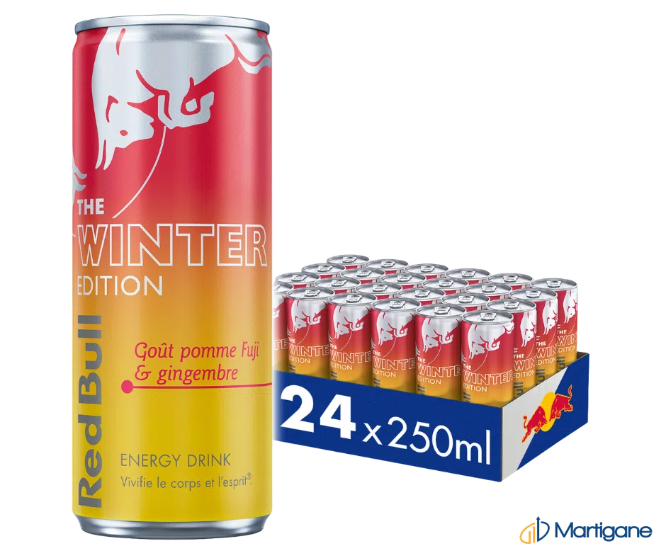 RED BULL Winter edition pomme gingembre 25cL – Boissons énergétiques – Martigane
