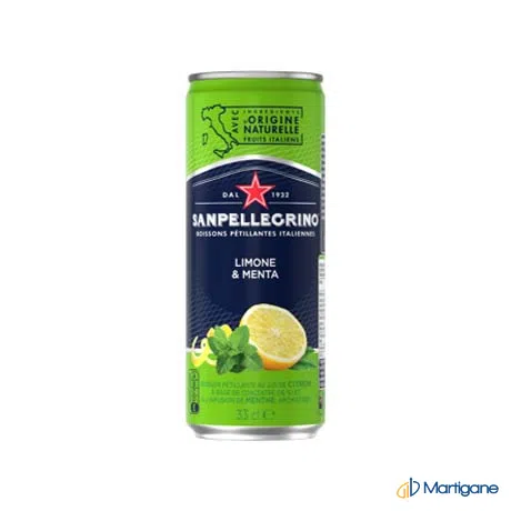 SAN PELLEGRINO Limone et menta 33cL – B2B Produkt bei Martigane