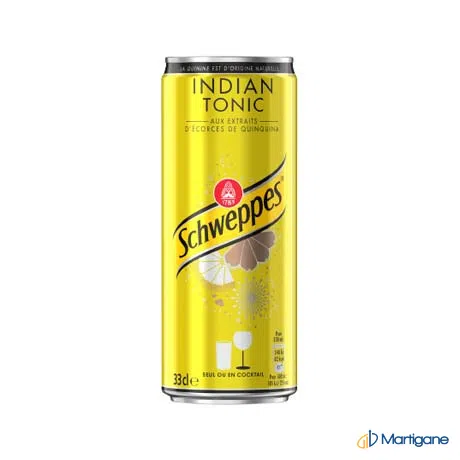 SCHWEPPES Indian tonic 33cL – Soft drinks & refreshment beverages – Martigane